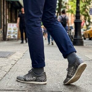 Franco Cuadra Gray Snakeskin Men's Shoes Sz mex 29.5